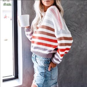 NWT! Super Cute Striped Sweater